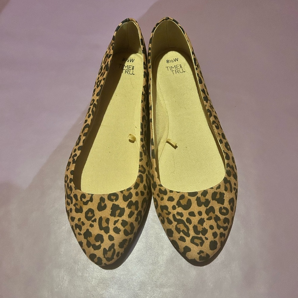 Time and Tru Women's Leopard Print Flats